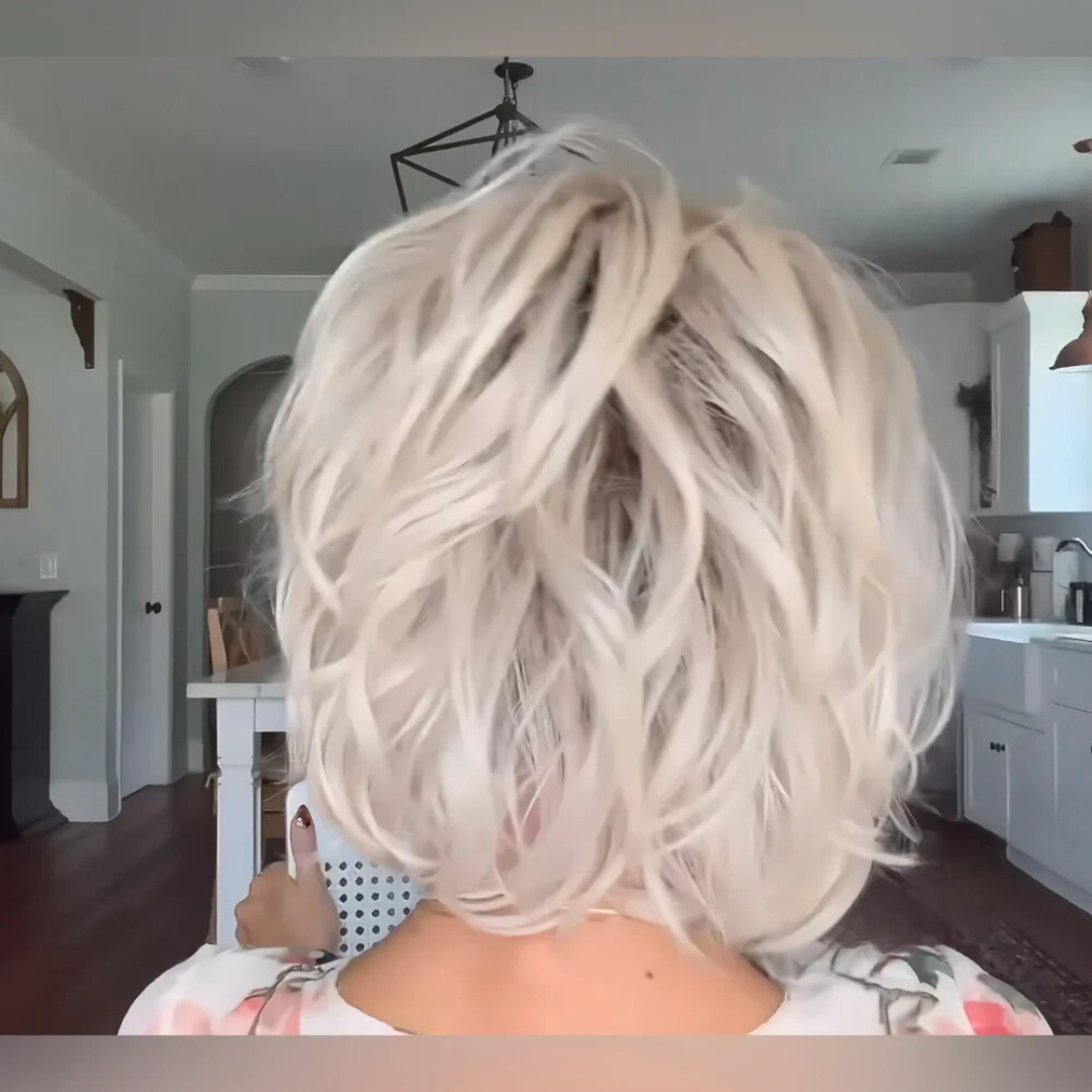 Allison | Platinum Bob Wig With Roots