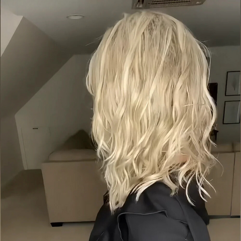 Jenny | Wavy Blonde Wig With Roots