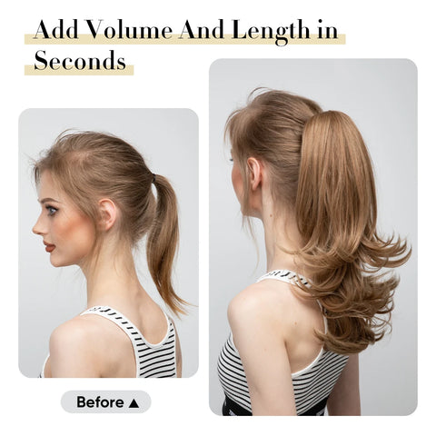 Instant Volume™ Claw Clip Wave Ponytail 14