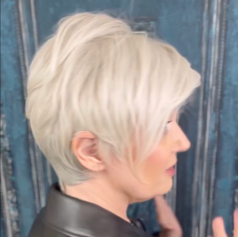 Ellie | Platinum Blonde Pixie Cut Wig