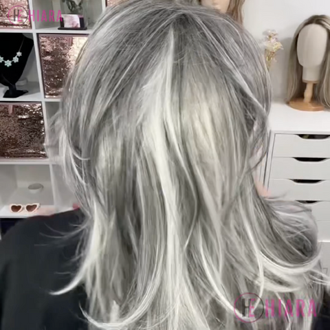 Christine | Long Salt & Pepper Wig