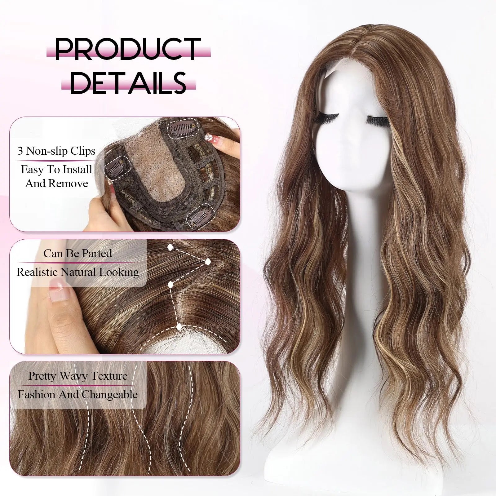 Instant Volume™ Clip In Crown Topper 20