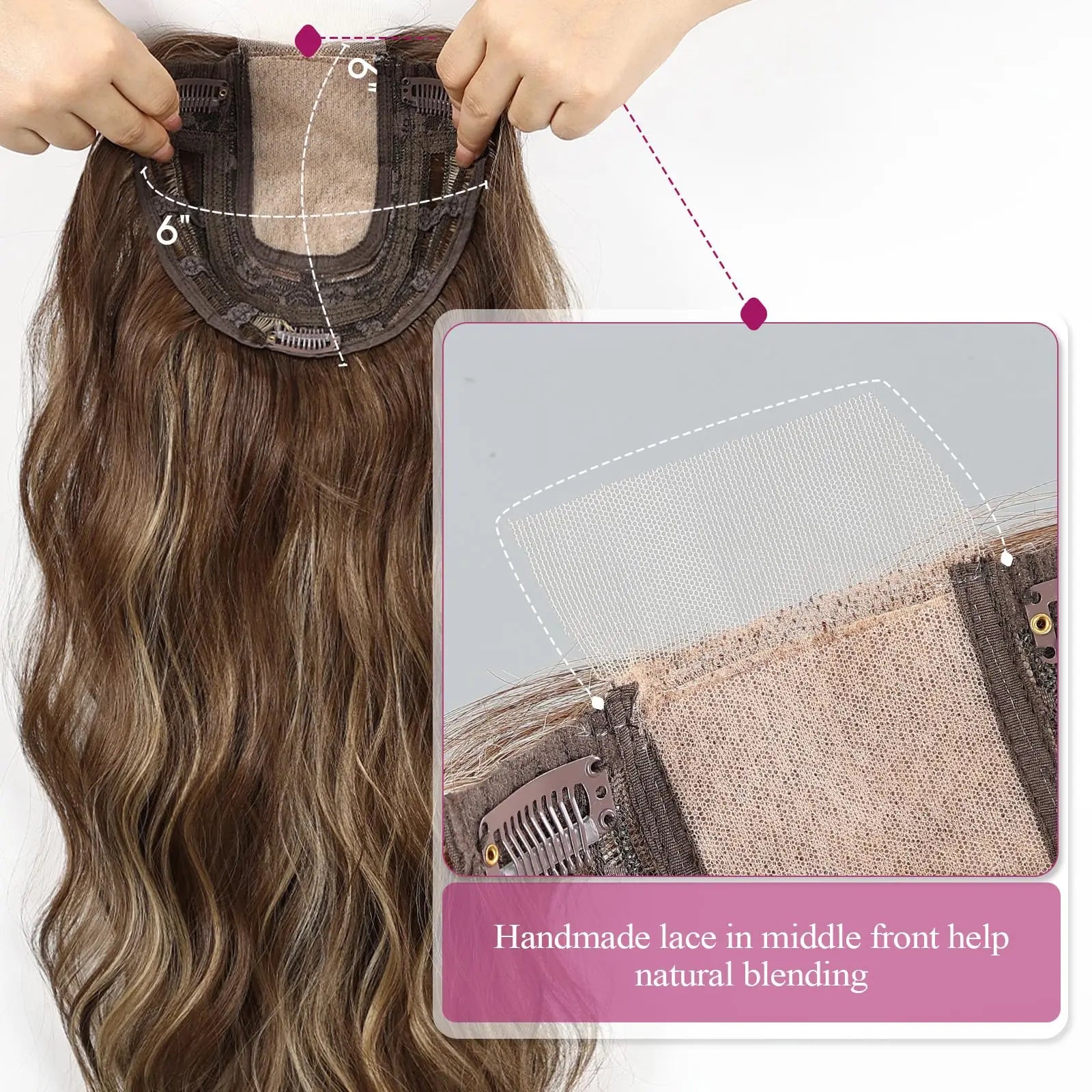 Instant Volume™ Clip In Crown Topper 20