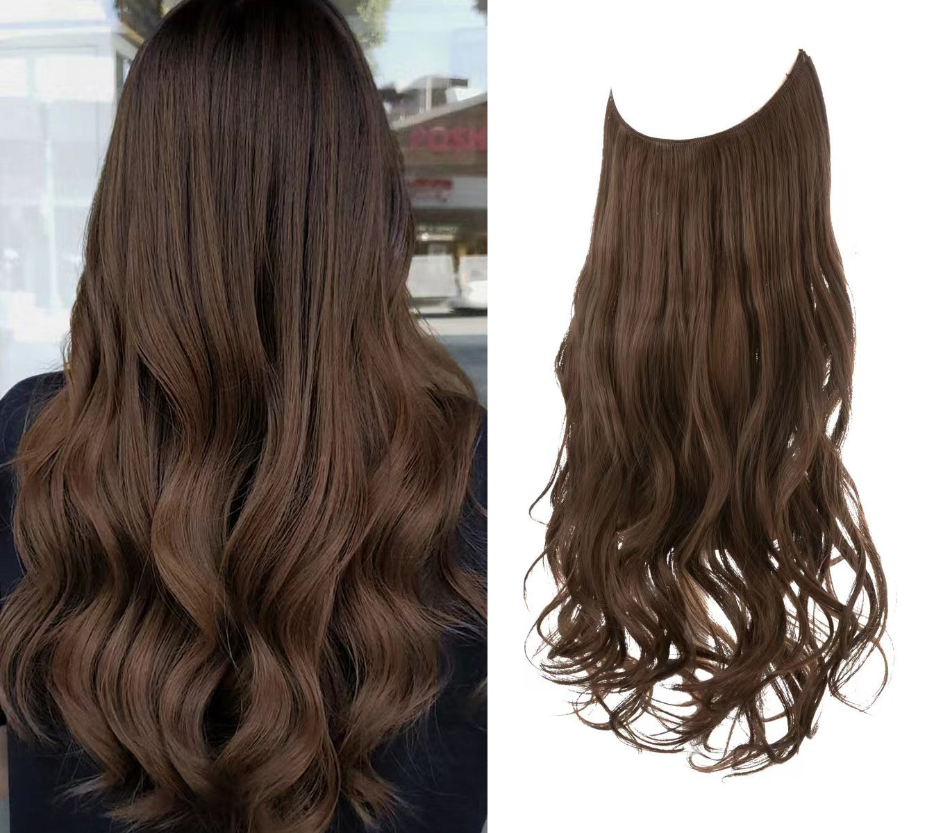 Dark Brown Halo – Hiara Extensions®