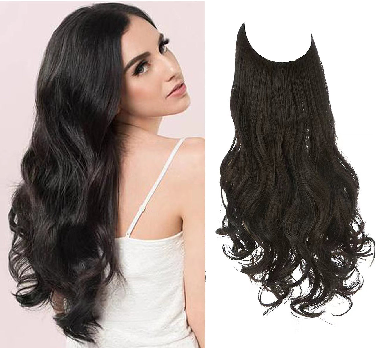 Black Brown Halo – Hiara Extensions®